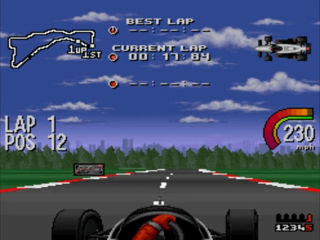 Newman-Haas IndyCar screenshot 3 for Super Nintendo